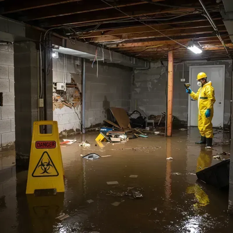 Flooded Basement Electrical Hazard in Glen Rock, NJ Property